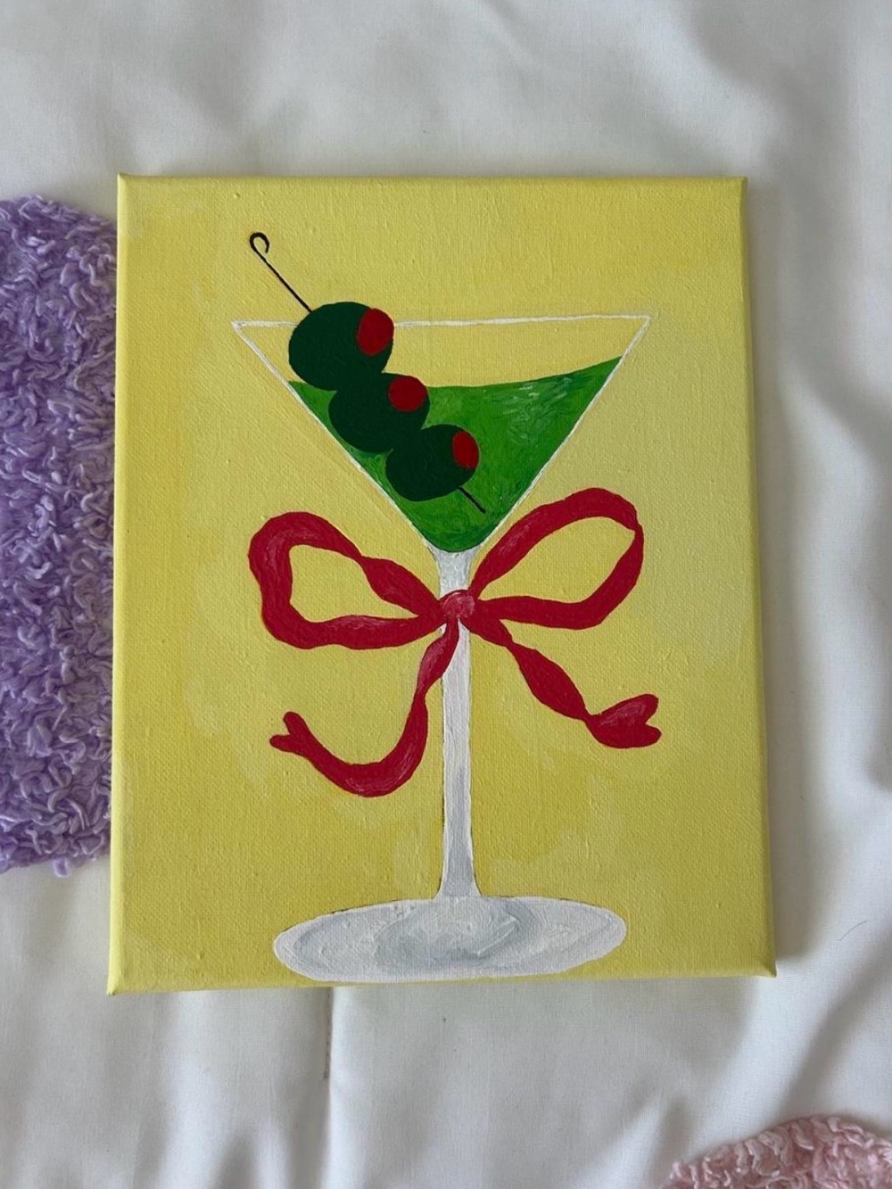 Hand-Painted Martini